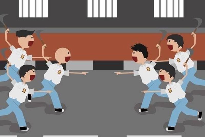 Ilustrasi. Tawuran antar pelajar