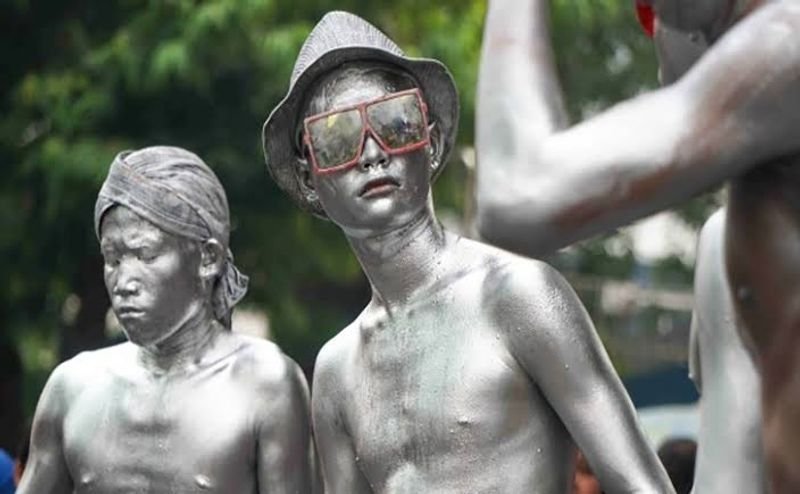 Ilustrasi. Manusia silver