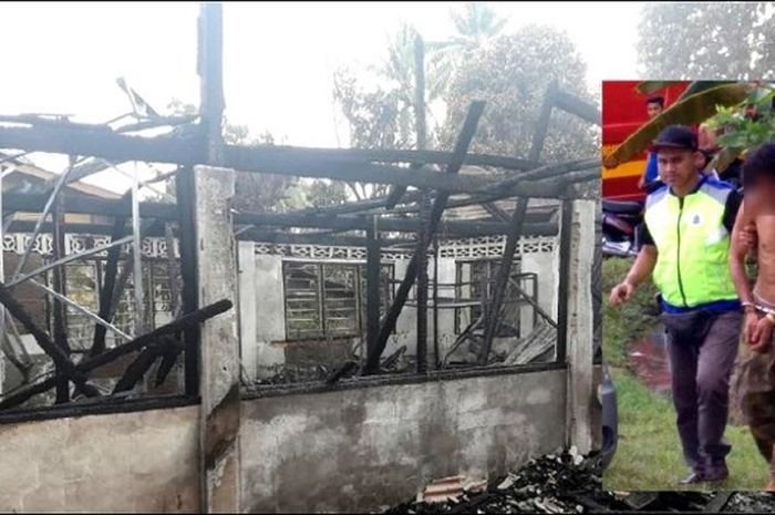 seorang pria di Malaysia yang baru keluar dari penjara membakar rumah ibunya sampai ludes. Dan itu dikarenkan dia kesal karena tak diberi uang. (Foto: Dok Net/ Istimewa).