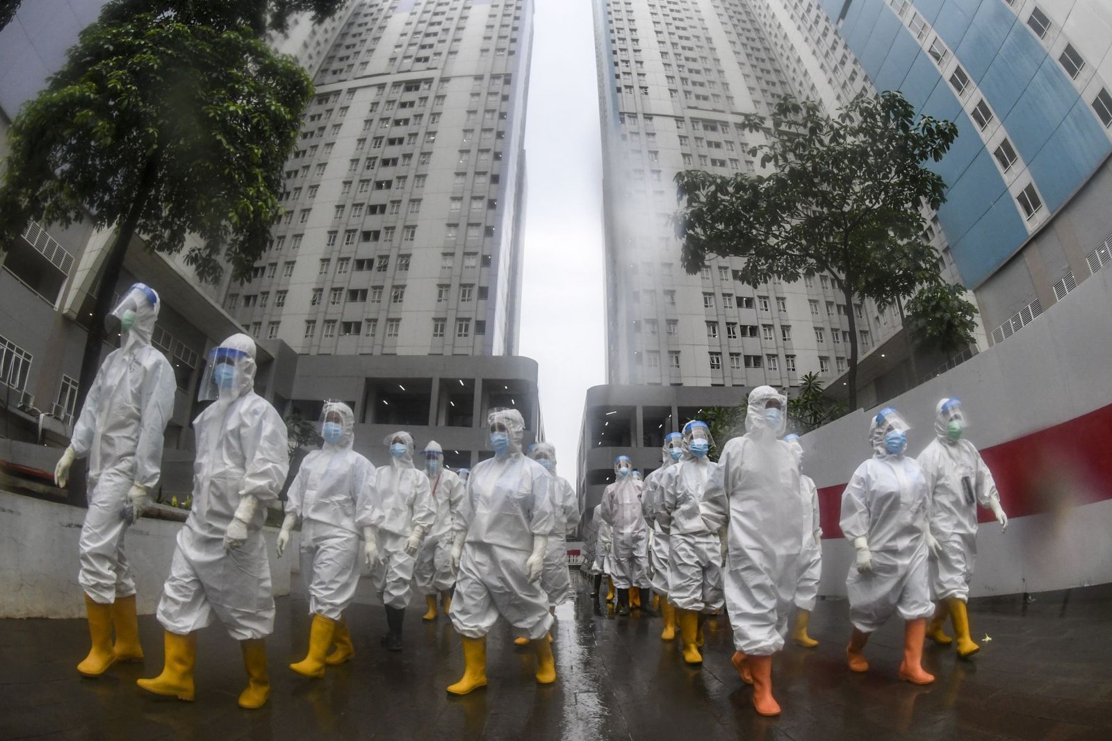 Update terbaru dari pasien positif Covid-19 yang menjalani rawat inap di tower 4, 5, 6 dan 7 Rumah Sakit Darurat (RSD) Wisma Atlet Kemayoran, Jakarta Pusat. (Foto: Dok Net/ Istimewa).