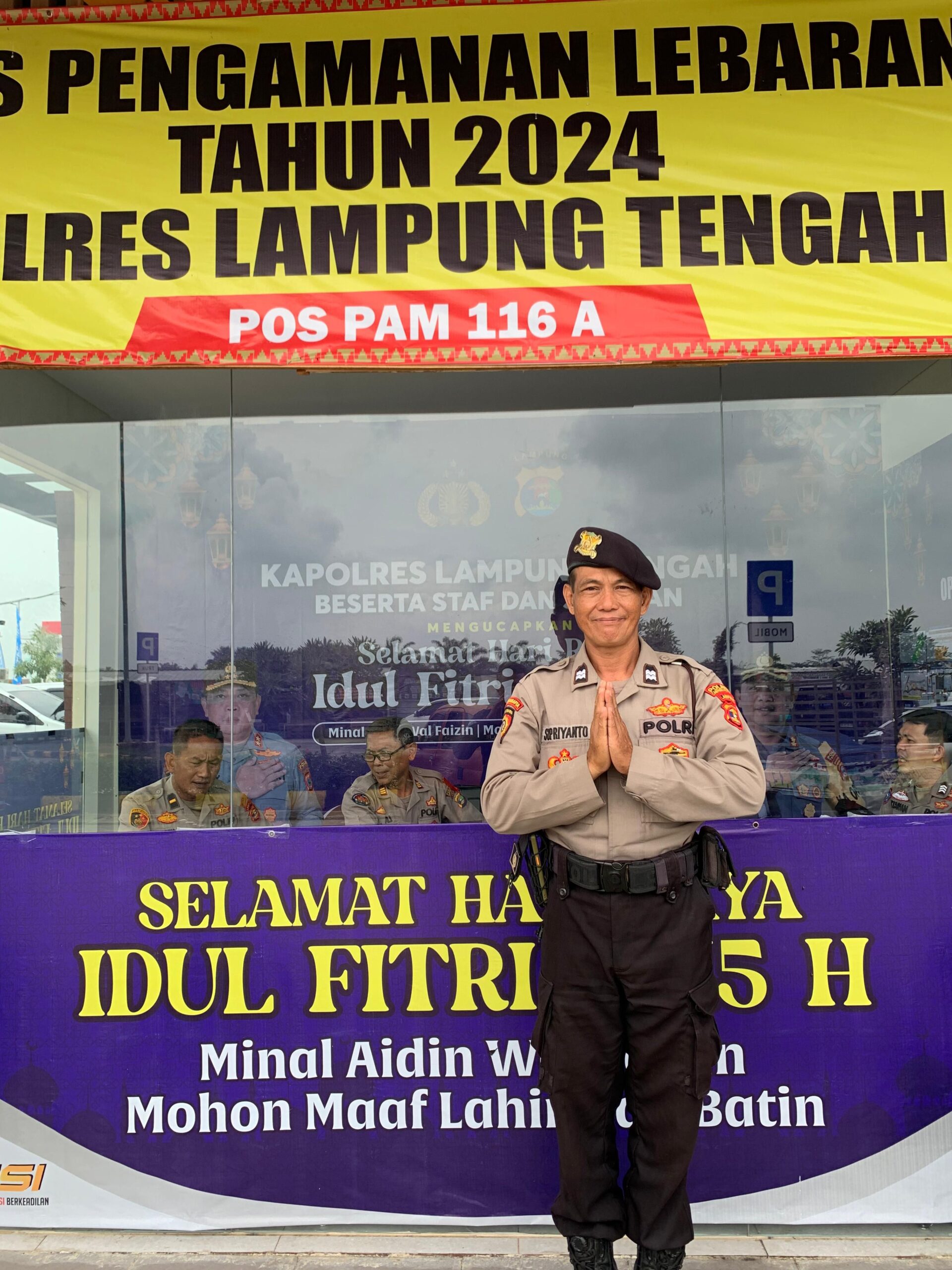Anggota Polres Lampung Tengah Aiptu Supriyanto