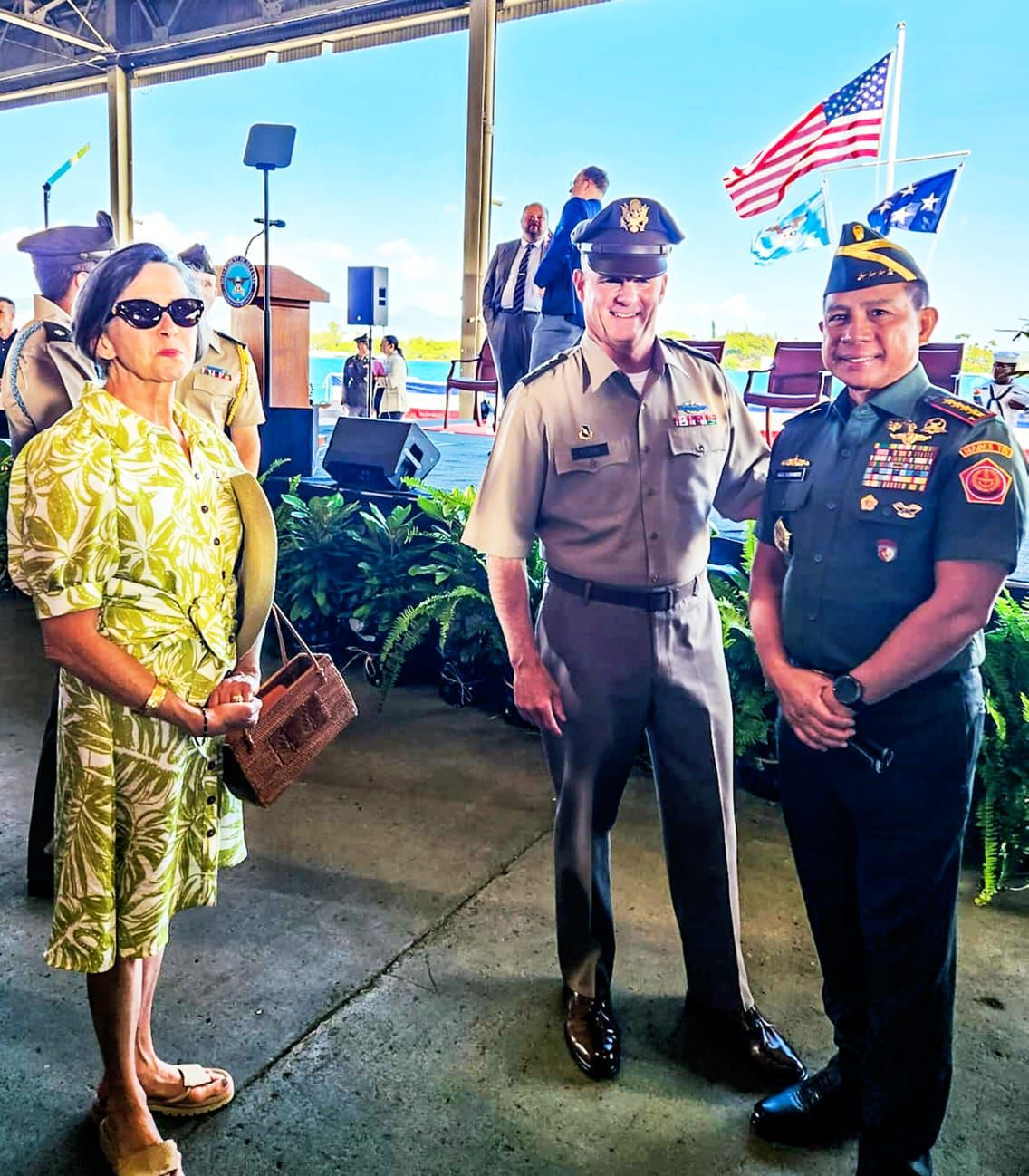 Panglima TNI Jenderal TNI Agus Subiyanto menghadiri upacara serah terima jabatan Komandan US INDOPACOM
