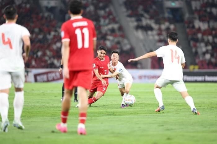 Potret Pertandingan Timnas Indonesia vs Vietnam di Kualifikasi Round 2 Piala Dunia 2026 di Stadion Gelora Bung Karno, Jakarta.