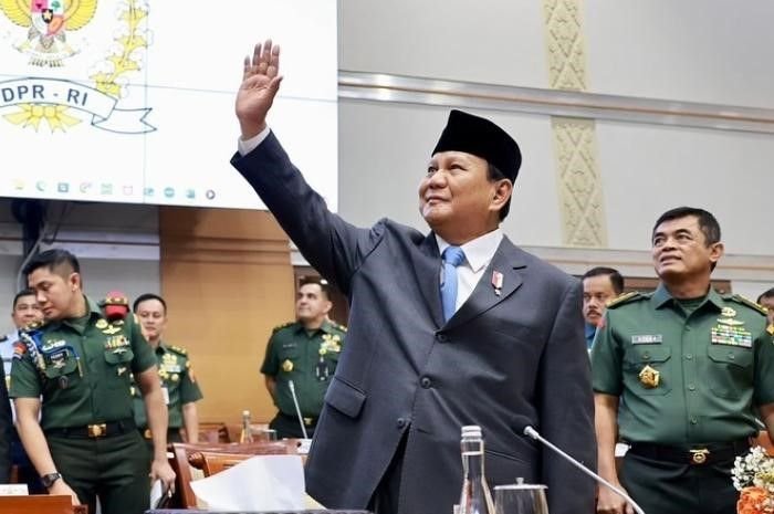 Potret Presiden Republik Indonesia, Prabowo Subianto.