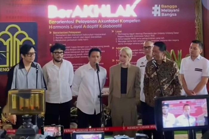 Perwakilan VISI hadir di kantor Kementerian Hukum, Rabu, 19 Februari 2025.