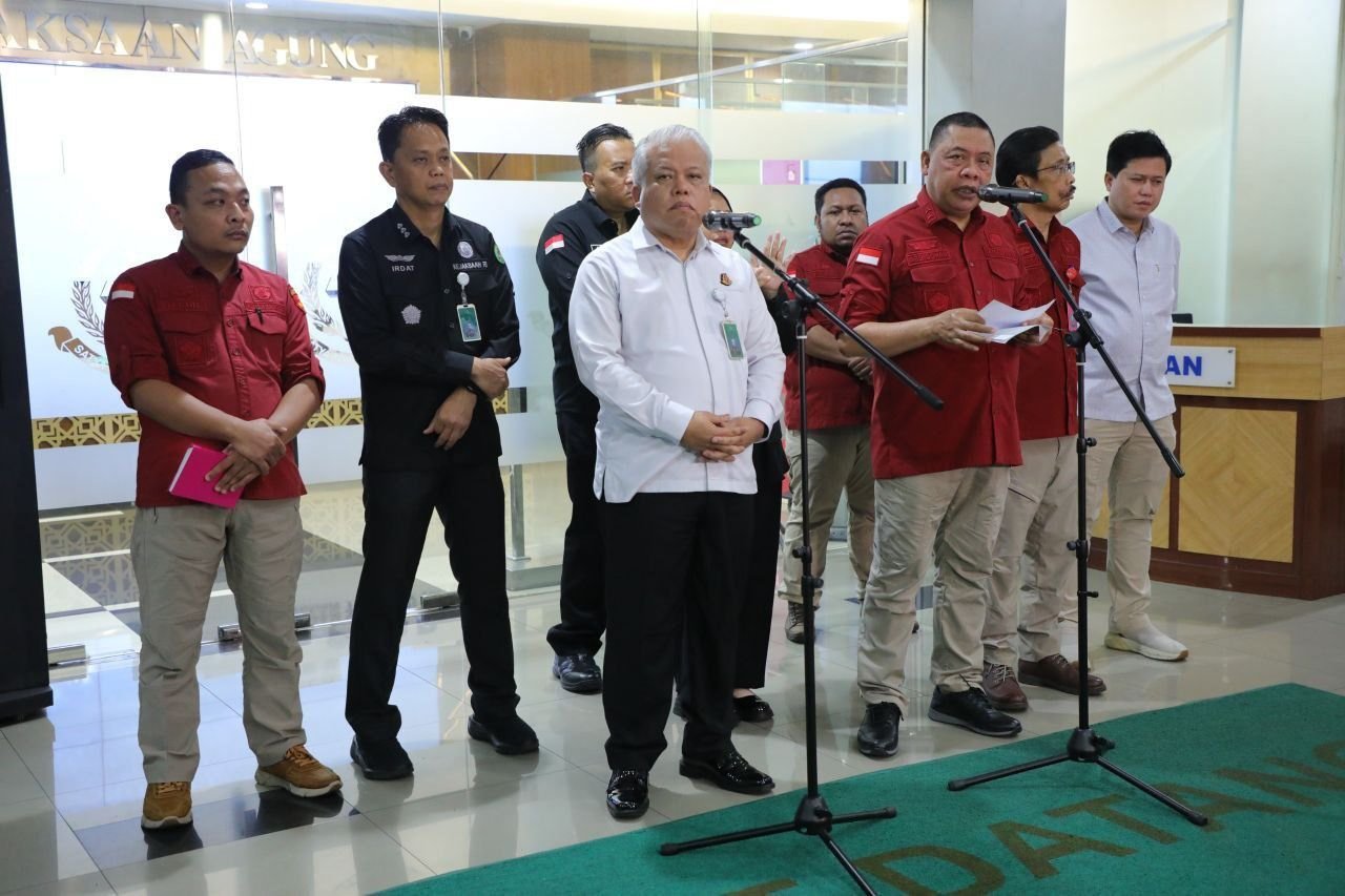Keterangan Pers yang disampaikan Kejagung soal Korupsi Pertamina Patra Niaga.