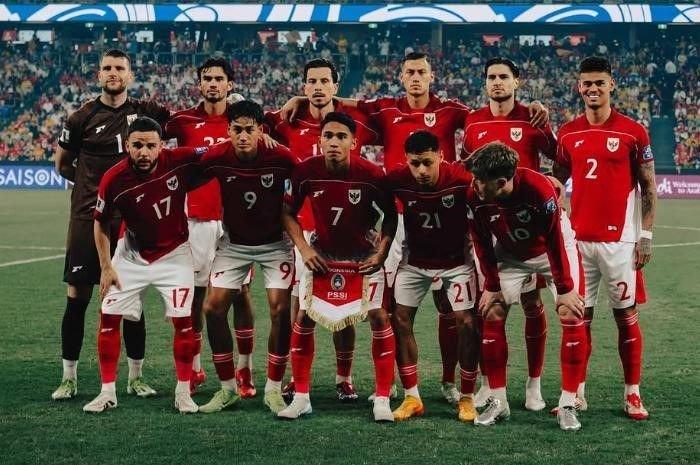 Potret punggawa Timnas Indonesia dalam laga kontra Australia di Kualifikasi Round 3 Piala Dunia 2026.