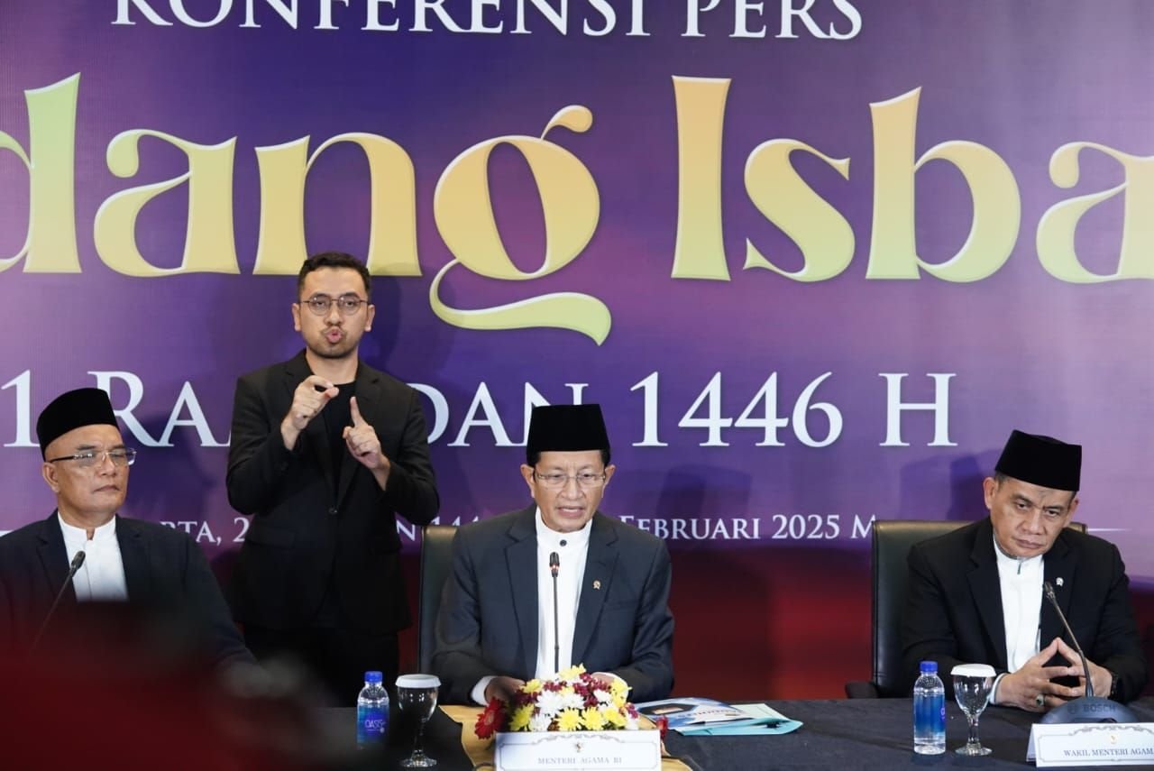Menteri Agama Nasaruddin Umar di Kantor Kementerian Agama.