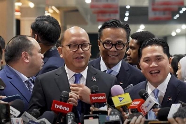 CEO Danantara, Rosan Roeslani saat acara Town Hall Danantara Indonesia 2025 di Jakarta.