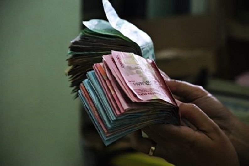 Ilustrasi uang rupiah - Polisi menangkap mantan artis drama kolosal diduga pelaku peredaran uang palsu.