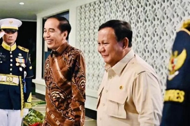 Presiden ke-8 RI, Prabowo Subianto dan Presiden ke-7 RI, Joko Widodo.