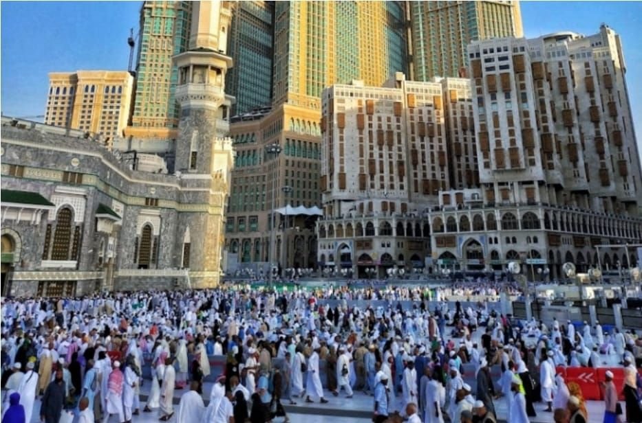 Ilustrasi foto jemaah haji yang ada di Makkah.