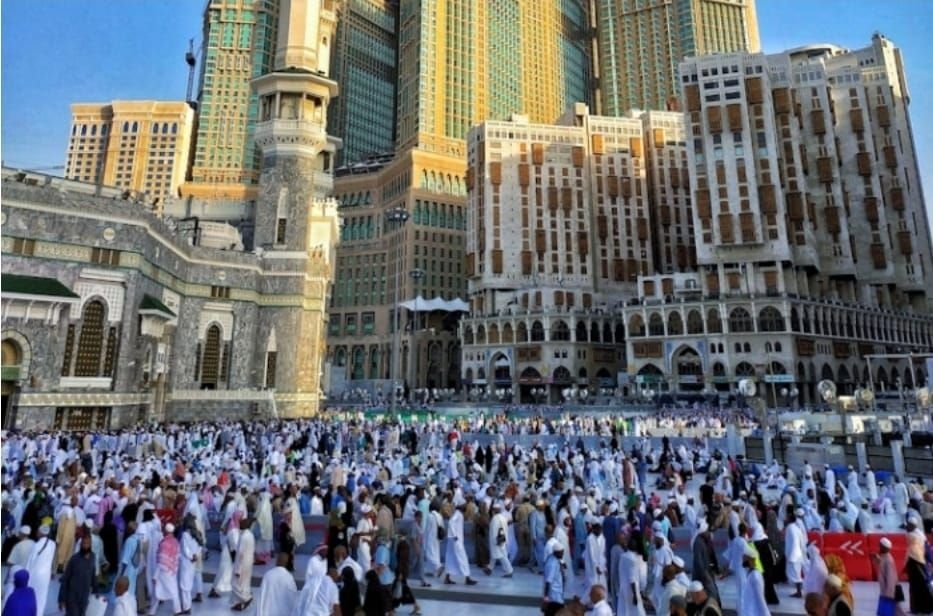 Ilustrasi foto jemaah haji yang ada di Makkah - distribusi kartu Nusuk mencapai 95 persen.