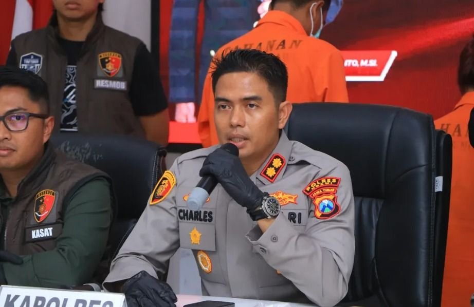 Kapolres Ngawi AKBP Charles Pandapotan Tampubolon.