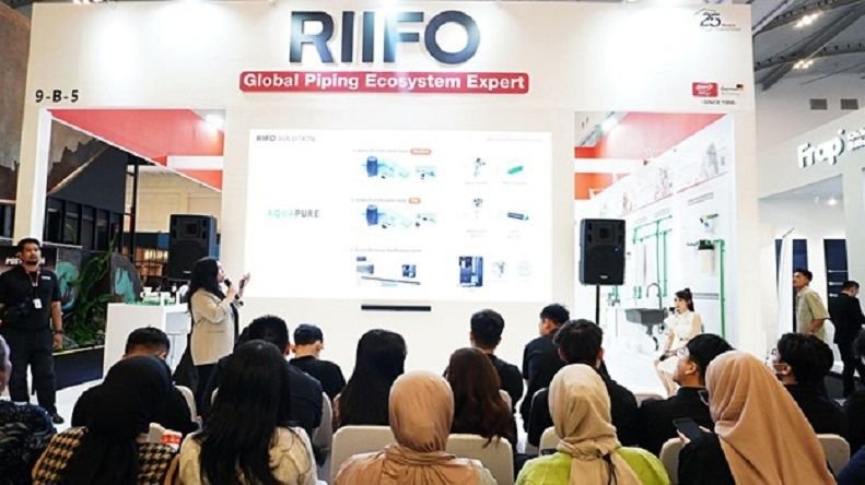 RIIFO meluncurkan RIIFO Solution yang diadakan pada hari pertama Event IndoBuildTech 2025 di BSD City.