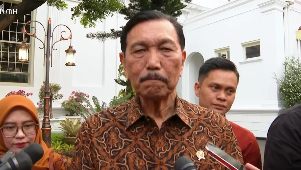 Ketua DEN, Luhut Binsar Pandjaitan, ungkap rencana pembentukan bank genetik untuk produksi bibit unggul pertanian di Istana Kepresidenan, Jakarta Pusat pada 27 Agustus 2025.