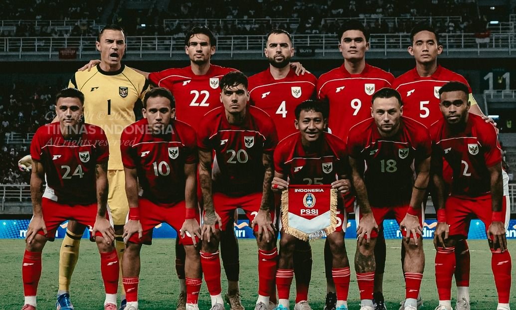 Skuad timnas Indonesia saat menghadapi Taiwan di laga FIFA Match Day September 2025.