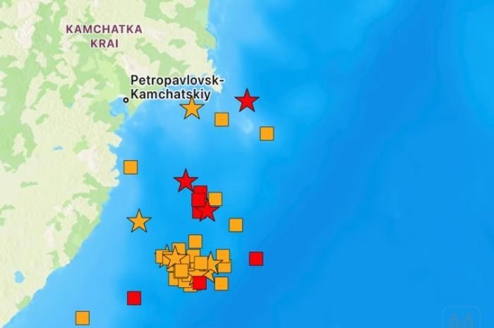 Gempa bumi berkekuatan 7,4 Magnitudo mengguncang Kamchatka, Rusia, pada Sabtu, 13 September 2025.