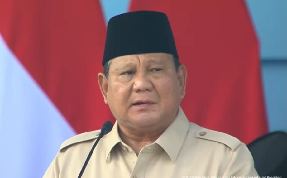 Presiden Prabowo Subianto menyampaikan beberapa poin penting saat upacara HUT ke-80 TNI.
