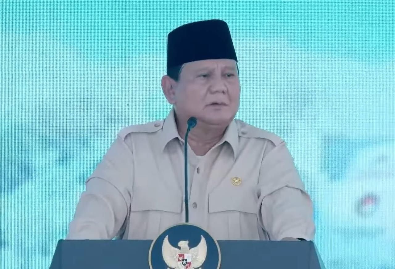 Presiden Prabowo saat hadir dalam pemusnahan 214,82 ton narkoba dan beri pesa soal rehabilitasi hingga pemberantasan kartel.