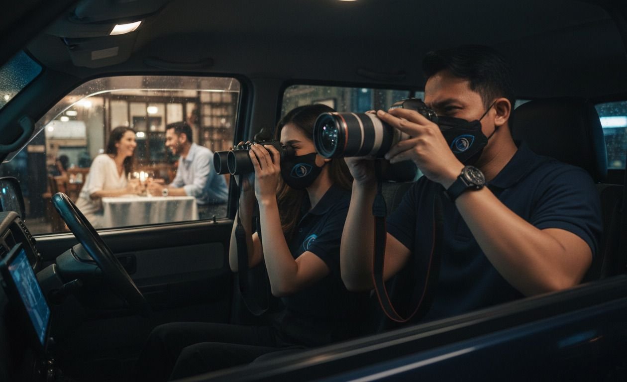 Detektif swasta Jessica bersama tim (Eye Detective) memantau target
