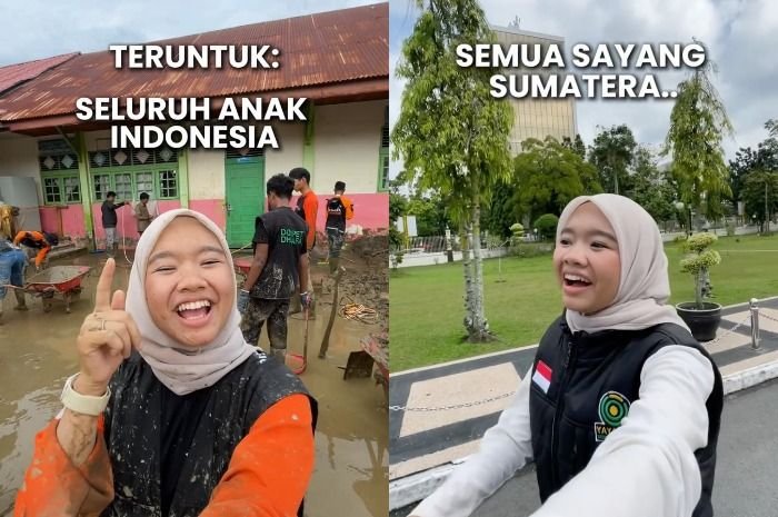 Menyoroti pernyataan influencer Azzahra Putri saat melakukan pembersihan sekolah yang rusak akibat banjir bandang di Aceh.