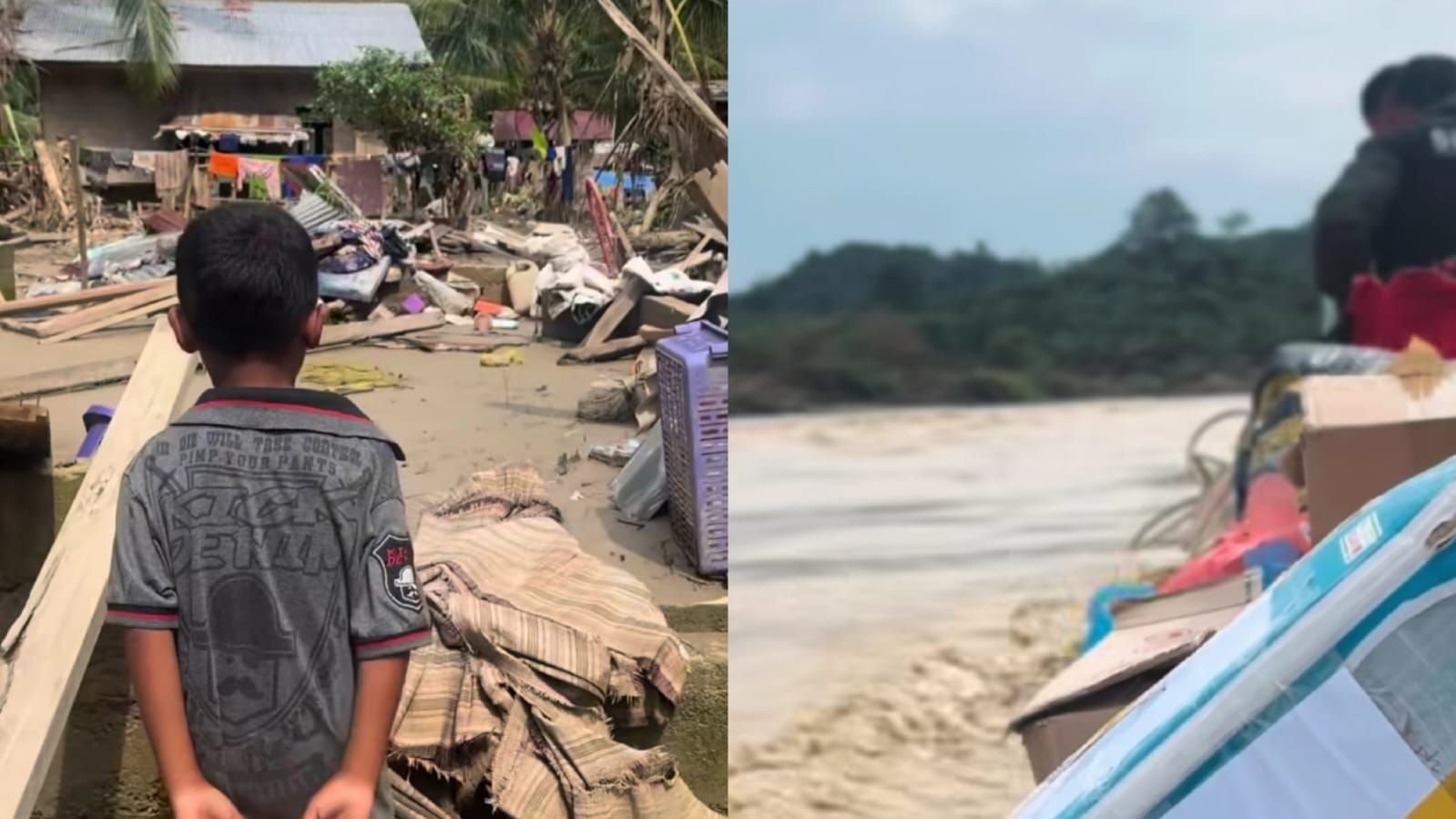 Kondisi Desa Pante Kera di Aceh Timur yang masih terisolir dan membutuhkan bantuan.