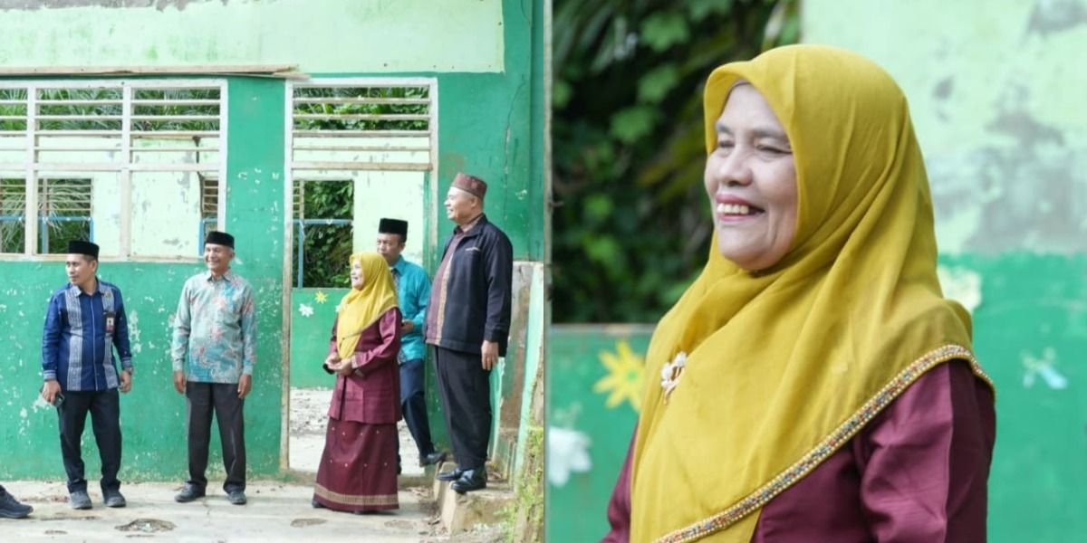 Mengintip kisah inspiratif seorang guru di Tapsel, Nur Ali yang menghibahkan tanah pribadinya untuk bangun sekolah usai banjir bandang.