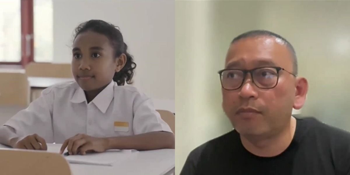 Sekjen Kemensos, Robben Rico mengungkapkan kisah siswi yang bersekolah di SRMP 19 Efata Kupang, NTT.