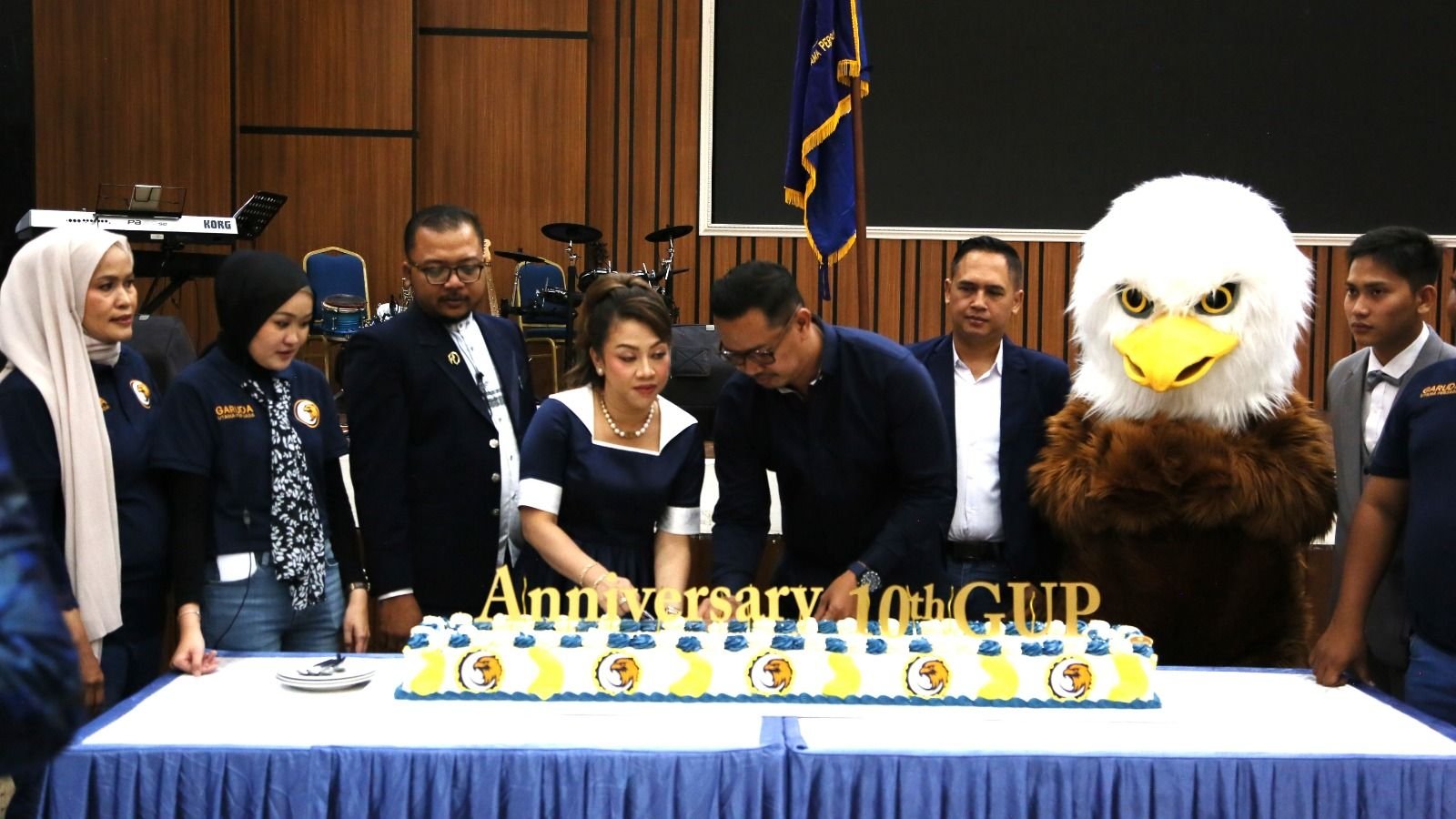 Acara syukuran satu dekade PT Garuda Utama Persada digelar di kawasan Cijantung, Jakarta Timur.