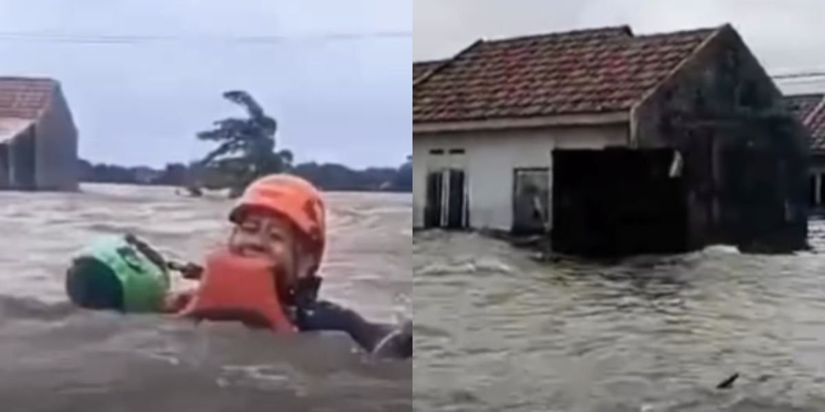 Menyoroti insiden viral di medsos terkait banjir yang menggenangi kawasan perumahan di Sukawangi, Bekasi, Jawa Barat.