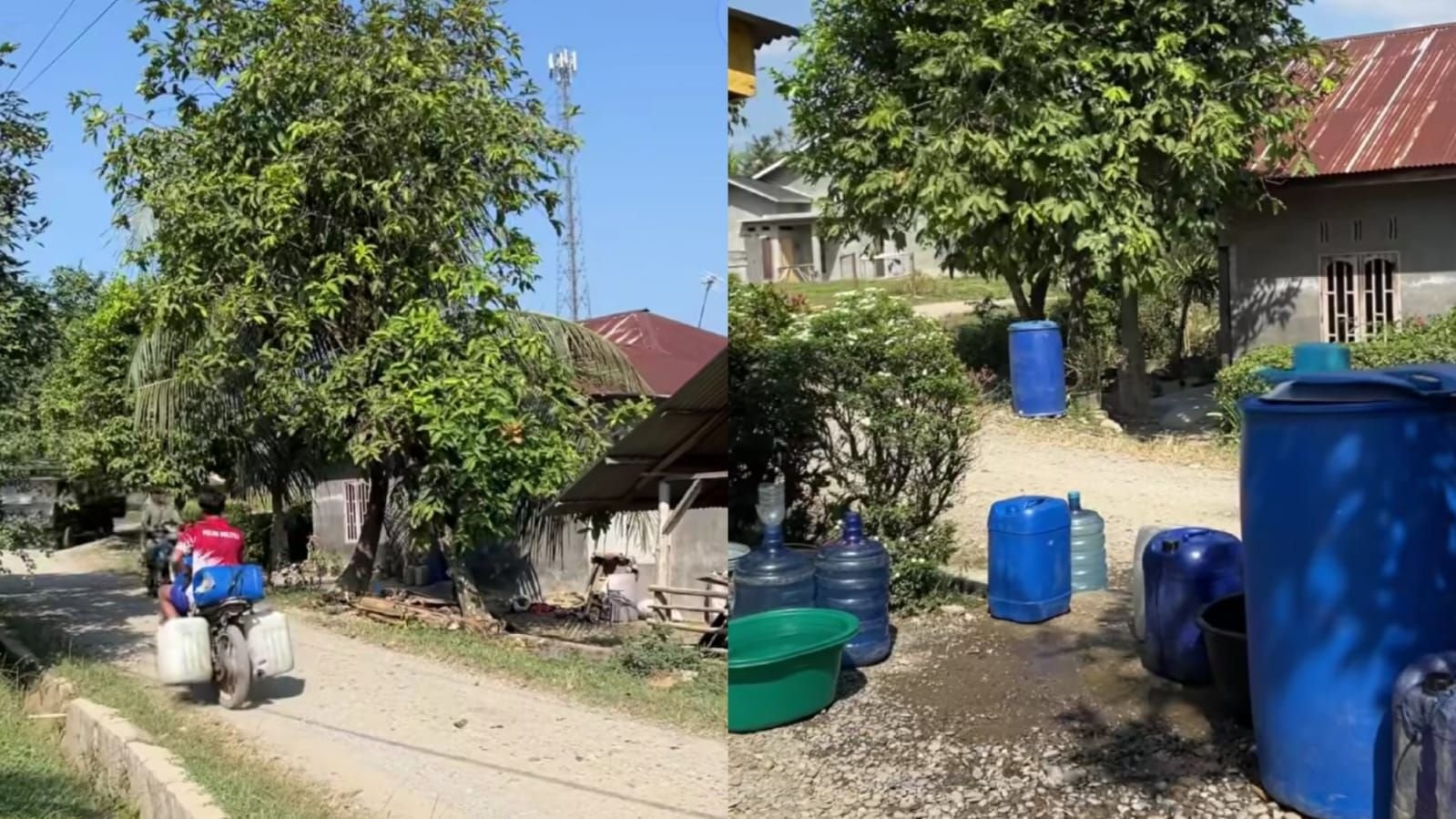 Warga di sebagian wilayah Aceh Tamiang masih mengalami krisis air bersih.