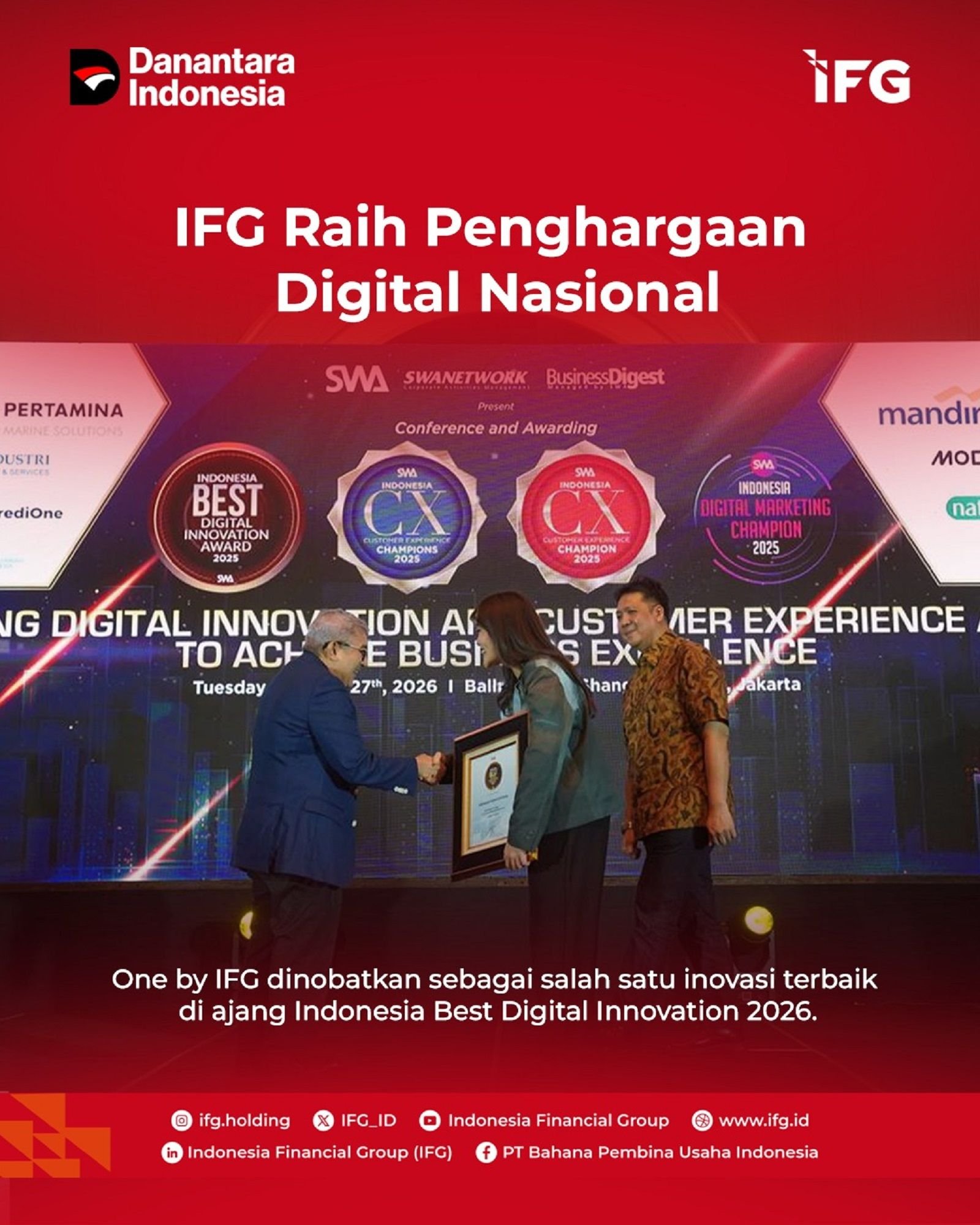 IFG menjalankan transformasi bisnis berbasis integrasi layanan dan penguatan pengalaman nasabah (customer experience).
