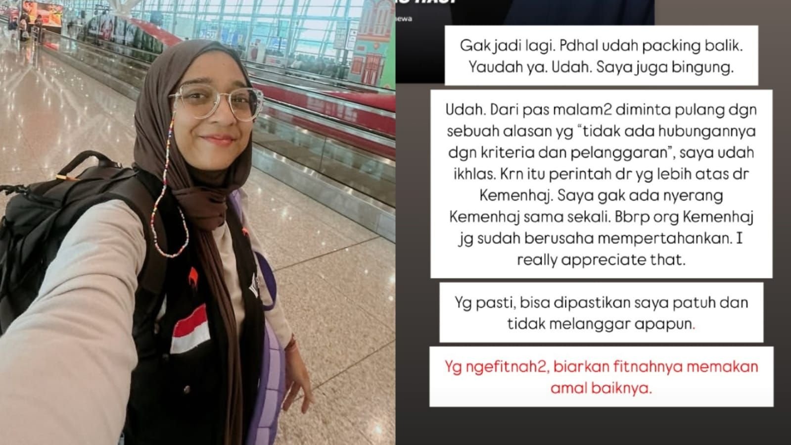 Penjelasan Chiki Fawzi soal batal diminta kembali menjadi petugas haji 2026.