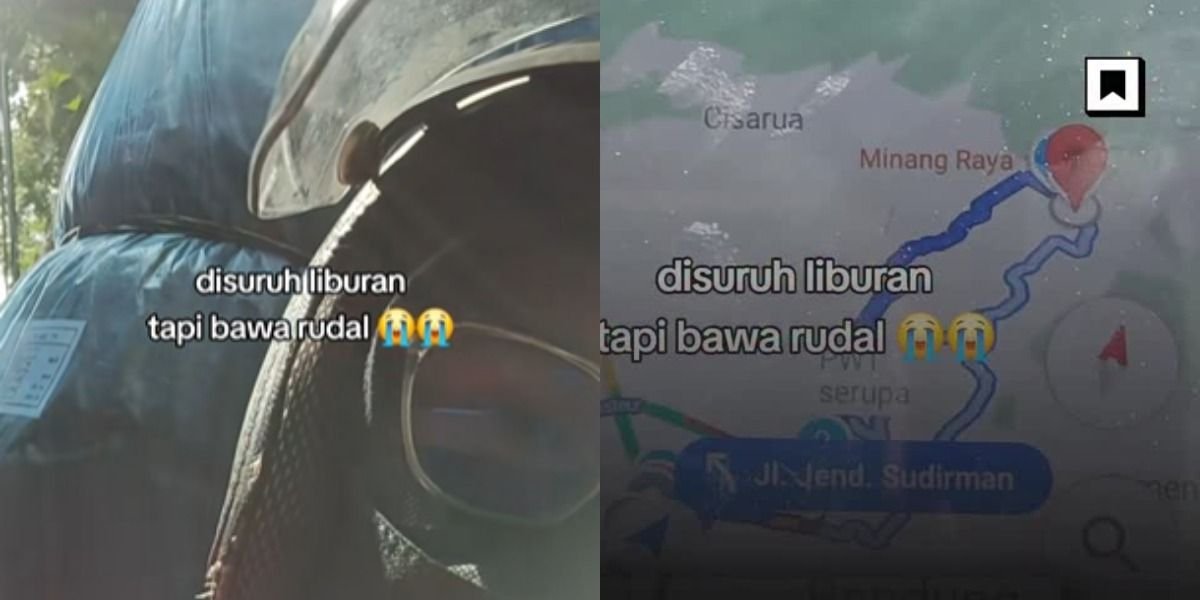 Mengintip perjuangan driver wanita di Bandung yang menggendong paket besar selama perjalanan 1 jam menuju kawasan Lembang.
