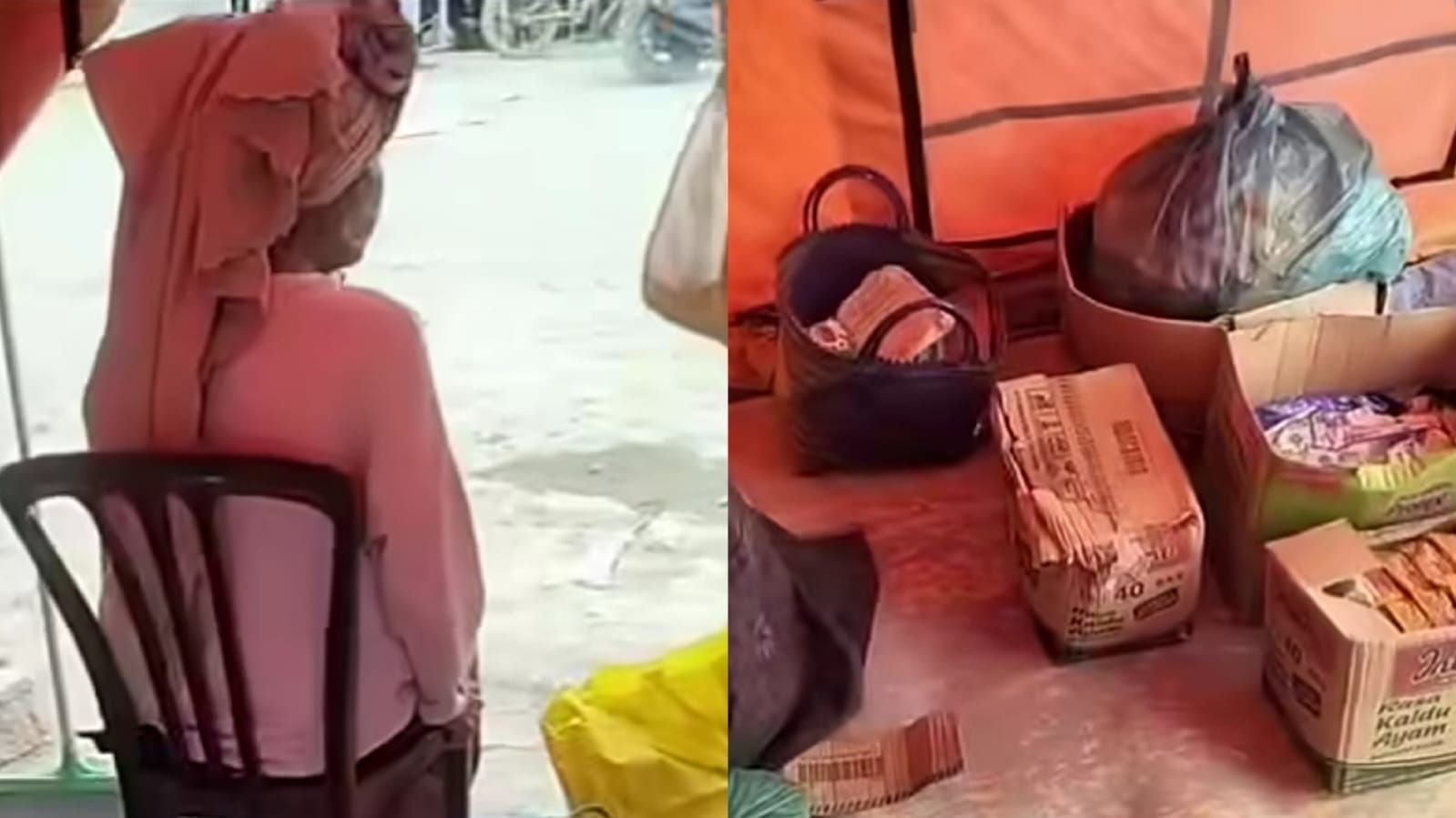 Viral beras milik lansia di Kota Lintang Bawah, Aceh Tamiang dicuri.