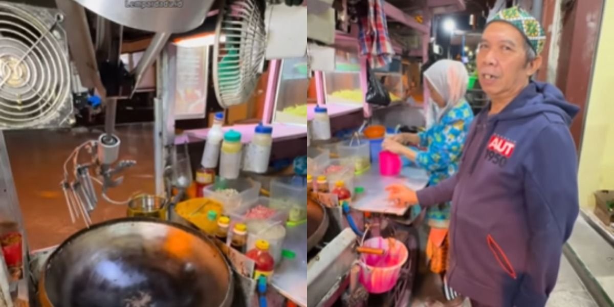 Mengintip kisah viral seorang penjual di Malang, Jawa Timur yang meracik dagangan nasi goreng dengan alat bantu layaknya robot.