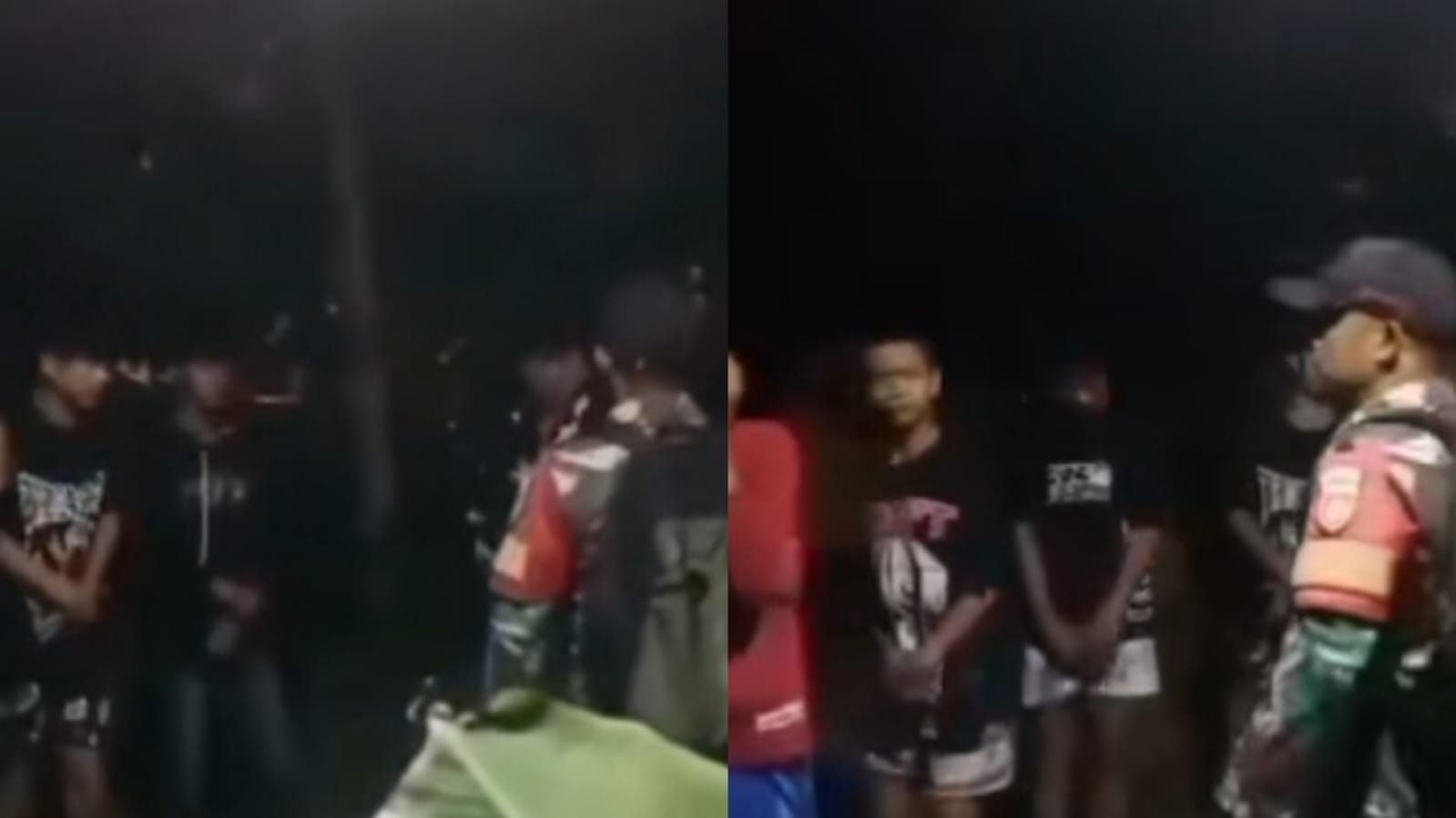 Anggota TNI berhasil gagalkan sejumlah remaja lakukan perang sarung di Kebumen, Jawa Tengah.