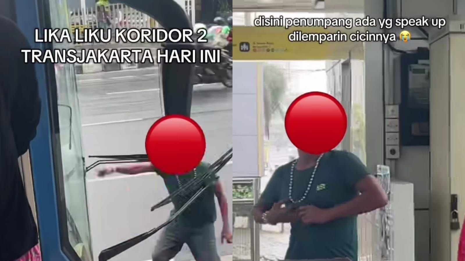 Viral sopir bajaj mengamuk di halte TransJakarta koridor 2.