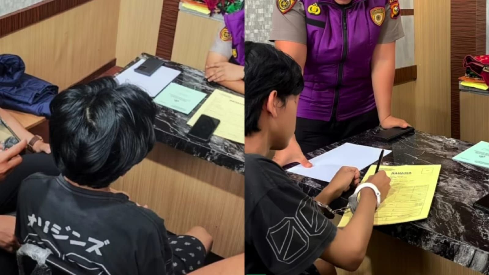 Polisi lakukan pendampingan psikologi kepada tersangka pembacokan mahasiswi UIN Suska Riau.