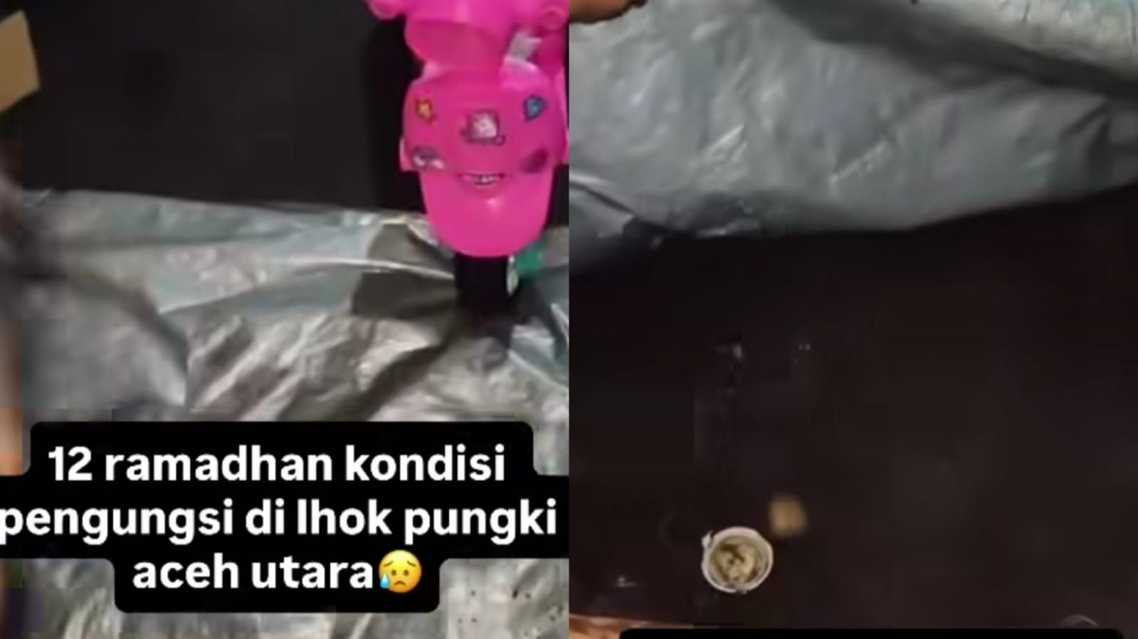 Kondisi penyintas banjir Aceh Utara yang masih tinggal di tenda.