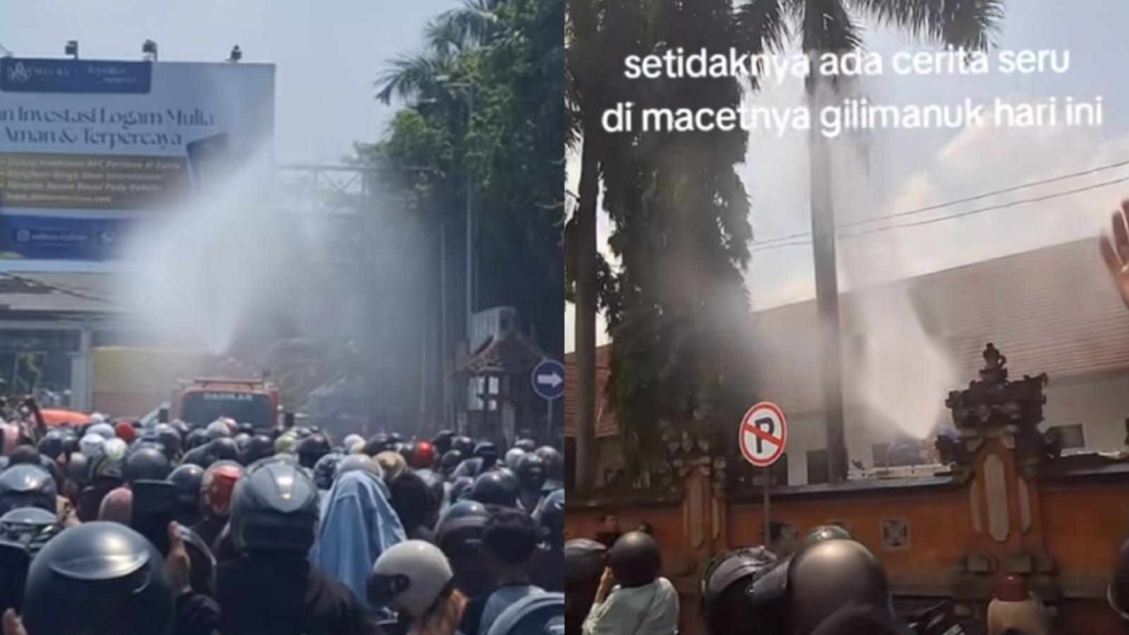 Momen kemacetan parah di Pelabuhan Gilimanuk saat H-6 Lebaran.