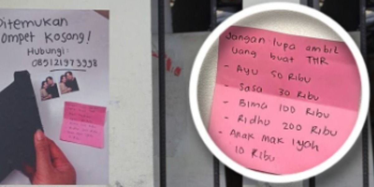 Mengintip viralnya dompet hilang di kawasan Blok M, Jakarta Selatan yang berisi daftar THR pada momentum Lebaran 2026.