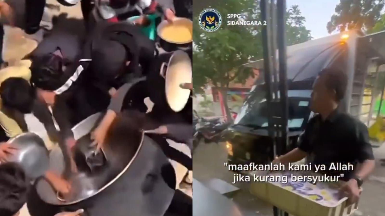 Konten MBG dari SPPG Sidanegara 2 Cilacap yang menuai kecaman warganet.
