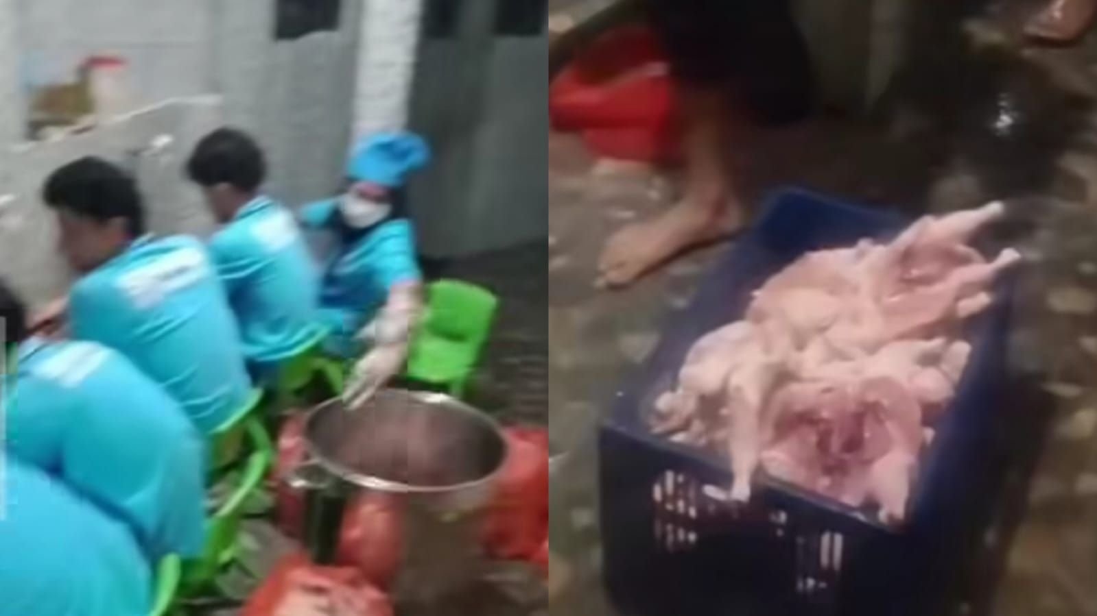 SPPG di Rancabungur, Kabupaten Bogor ketahuan mencuci ayam di masjid.