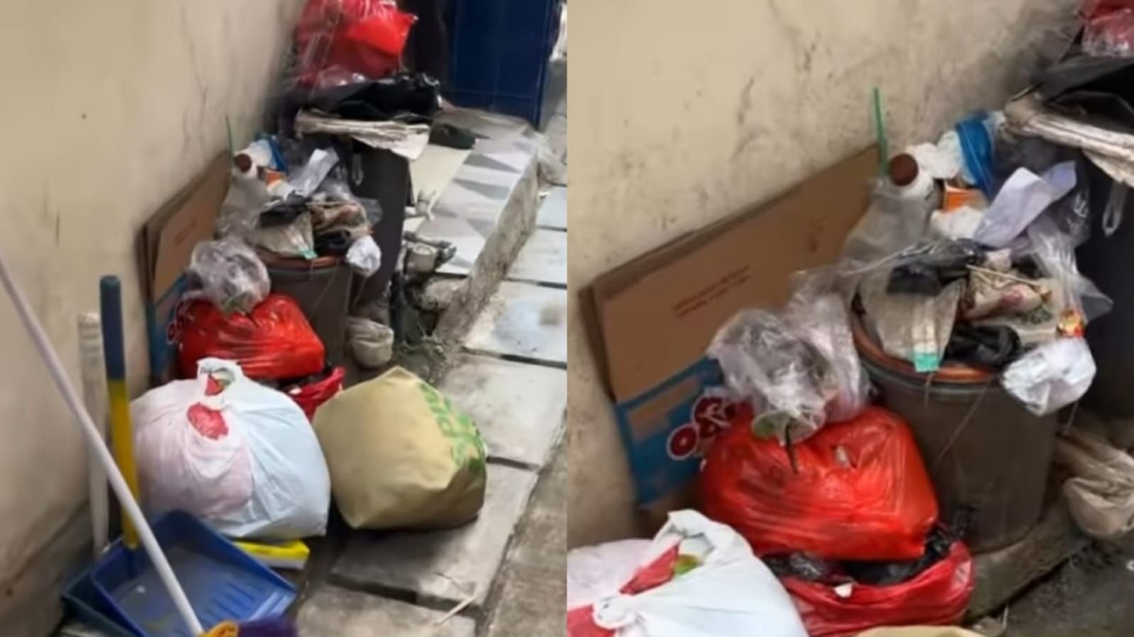 Keluhan warga di Cengkareng, Jakarta Barat yang rumahnya penuh sampah usai ditinggal mudik.