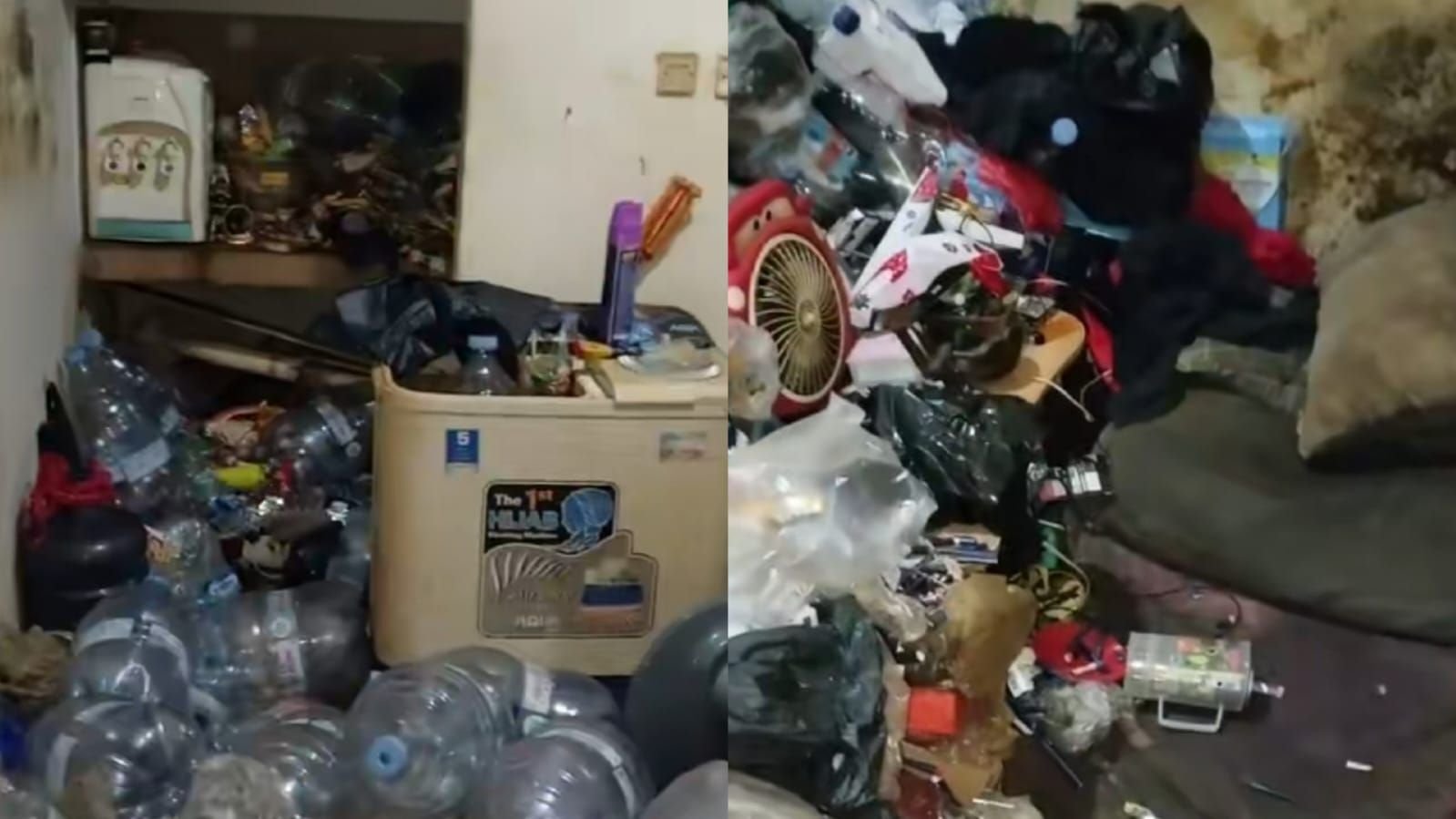 Pemilik kontrakan kaget kamar kontrakan penyewa penuh sampah di Tangsel saat ditinggal mudik.