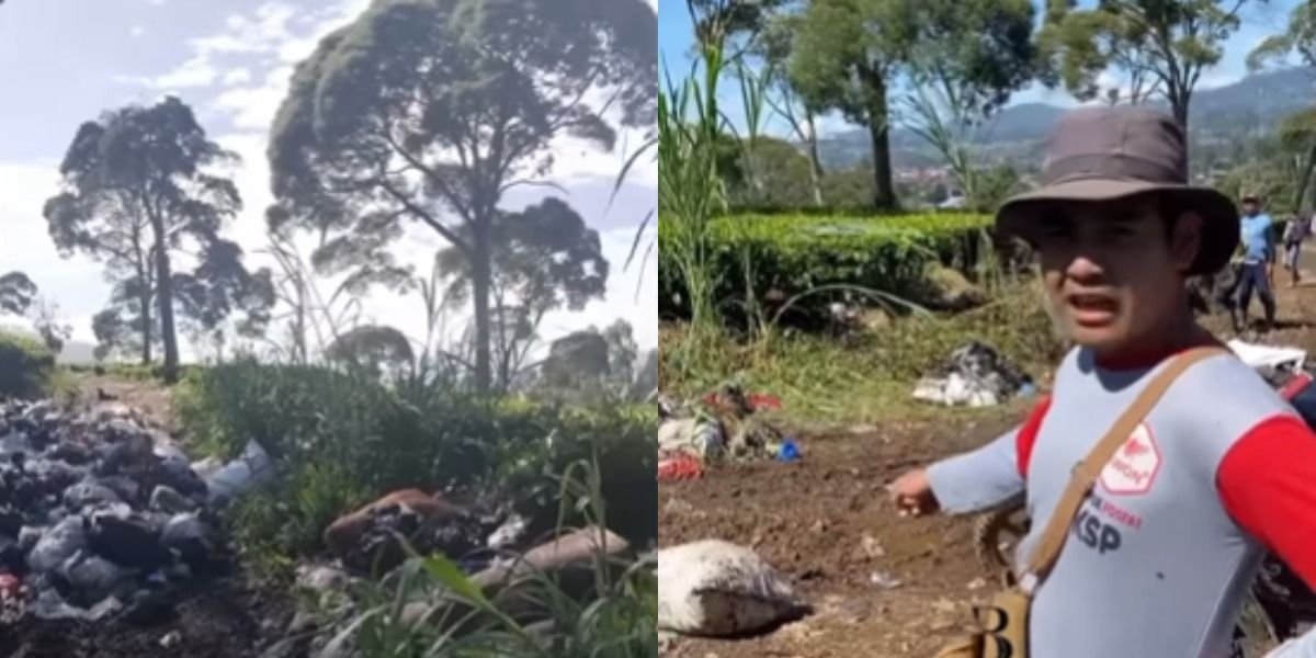 Menyoroti penuturan warga di Pangalengan, Bandung, yang mengeluhkan tumpukan sampah pada akses jalan desanya.