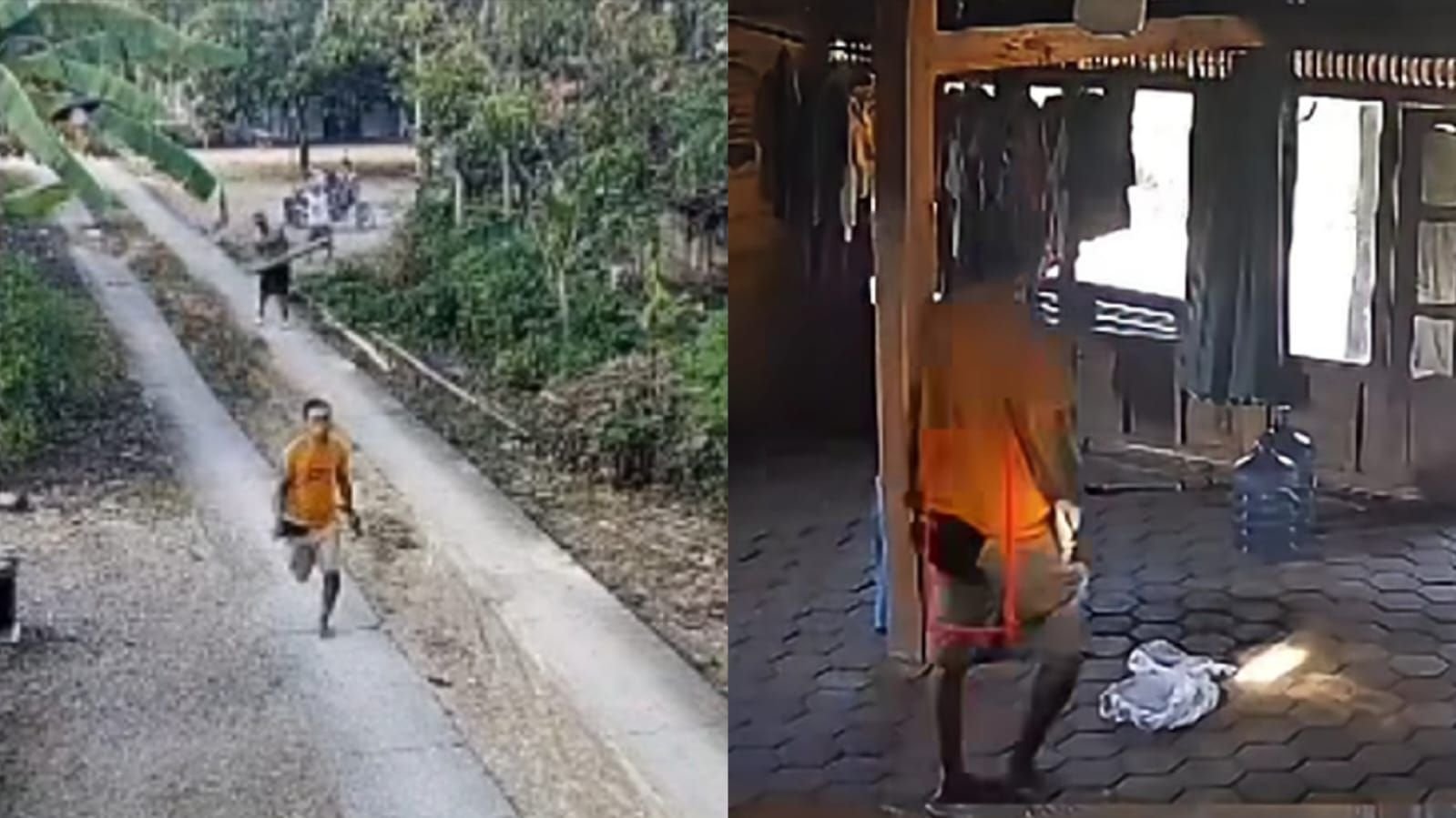 Pria diduga ODGJ lakukan pembacokan di Grobogan, Jawa Tengah.