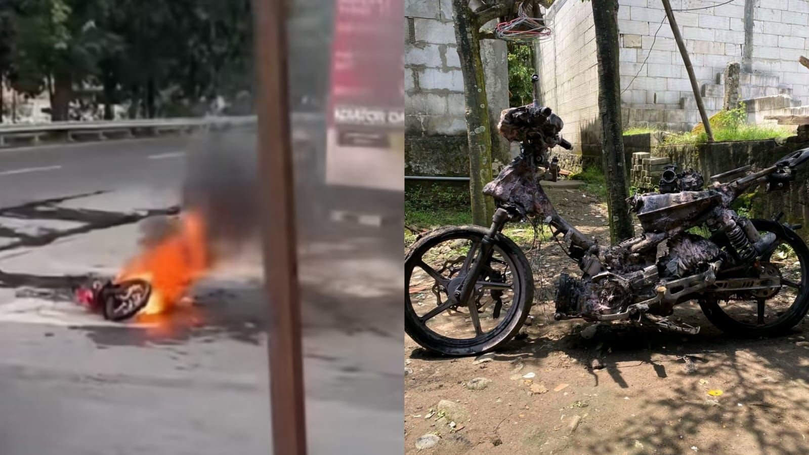 Kasus motor terbakar di SPBU Sriwijaya Semarang berakhir damai.
